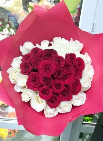 Монобукет «Ты мое сердце» от интернет-магазина цветов в 