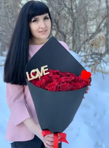 25 роз 60 см «Премиум» от интернет-магазина цветов в 