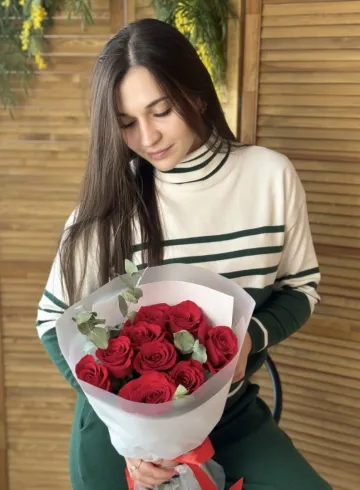 15 роз для любимой от интернет-магазина цветов в 