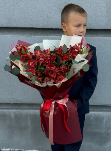 Букет «Бархатный сезон» размер XL от интернет-магазина цветов в 