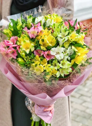 Букет из 19 альстромерий от интернет-магазина цветов в 